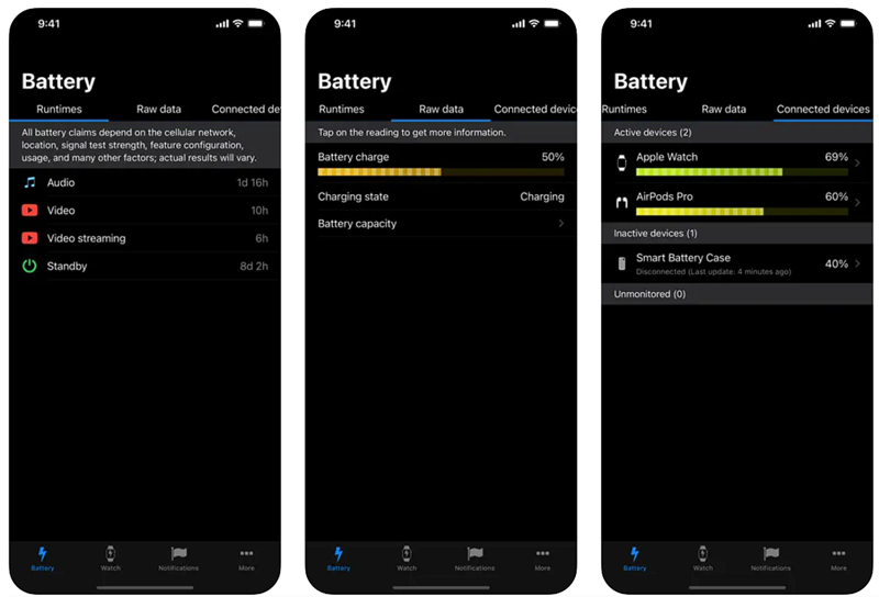 Aplikacja Battery Life