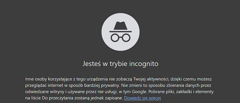 Tryb Incognito