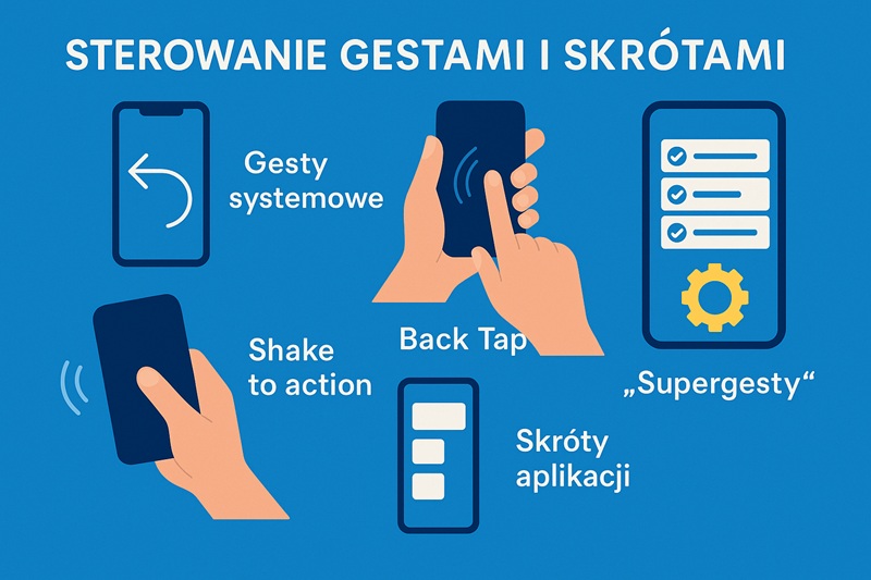 Sterowanie smartfonem bez użycia ikon na ekranie Sterowanie smartfonem bez użycia ikon na ekranie