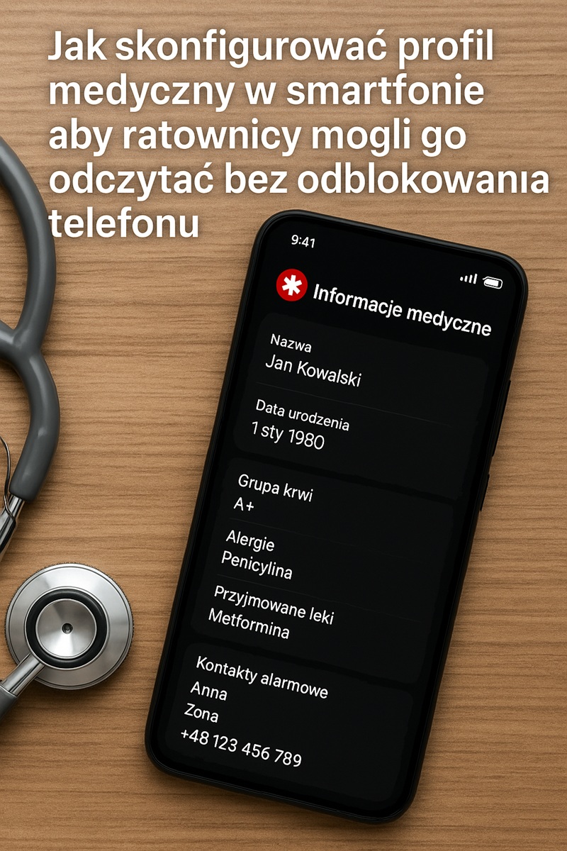 Profil medyczny w smartfonie Profil medyczny w smartfonie