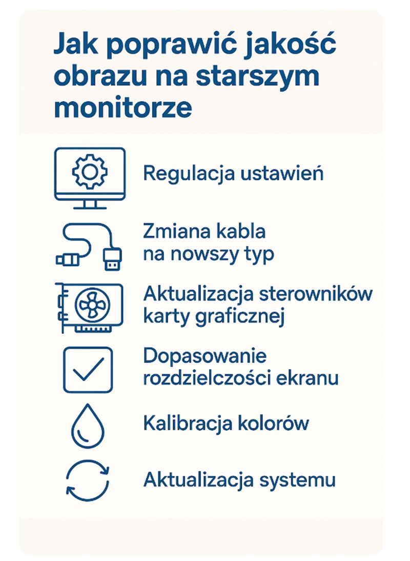 Poprawa jakości obrazu w monitorze Poprawa jakości obrazu w monitorze