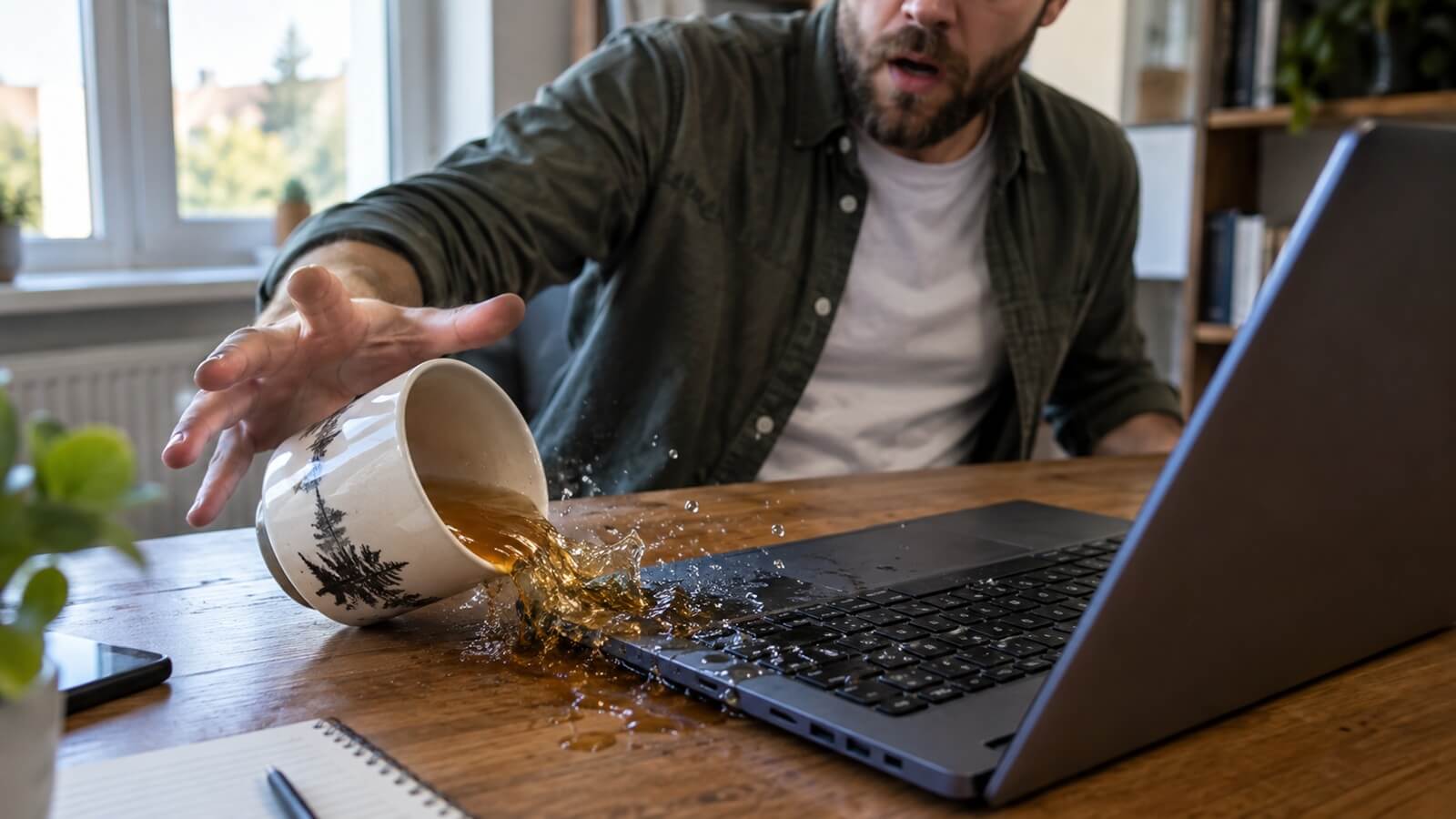 Zalanego laptopa można jeszcze uchronić przed zniszczeniem. Fot. HotGear