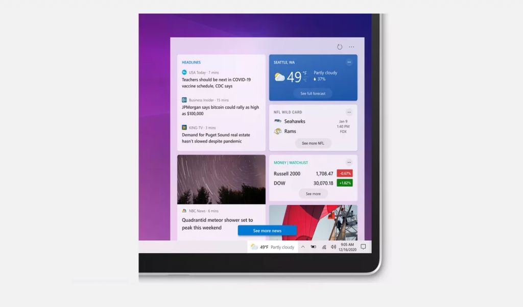 Microsoft odświeży interfejs Windows 10 – nowe elementy paska zadań