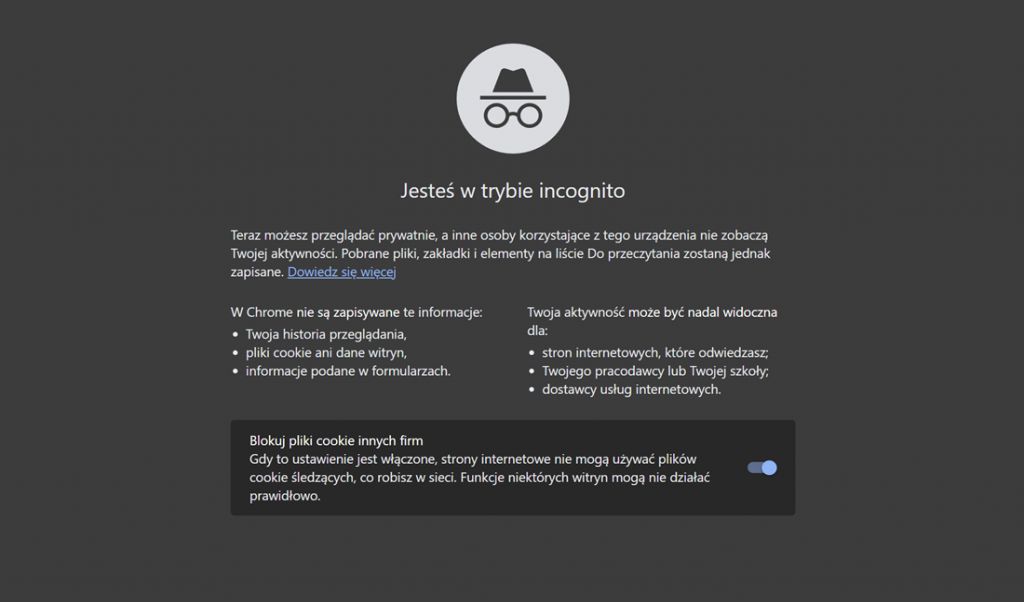 Google przyznaje – tryb incognito w przeglądarce nie daje zbyt dużej ochrony prywatności
