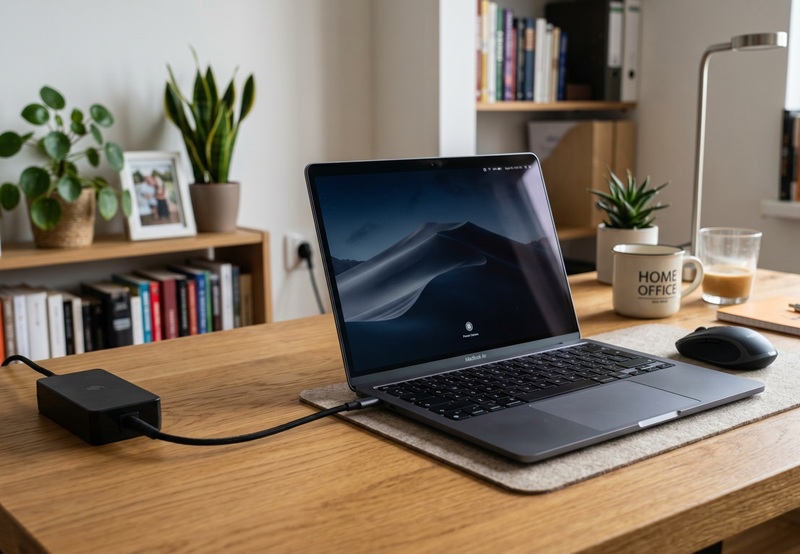 Czy zasilacz może być stale podłączony do laptopa?