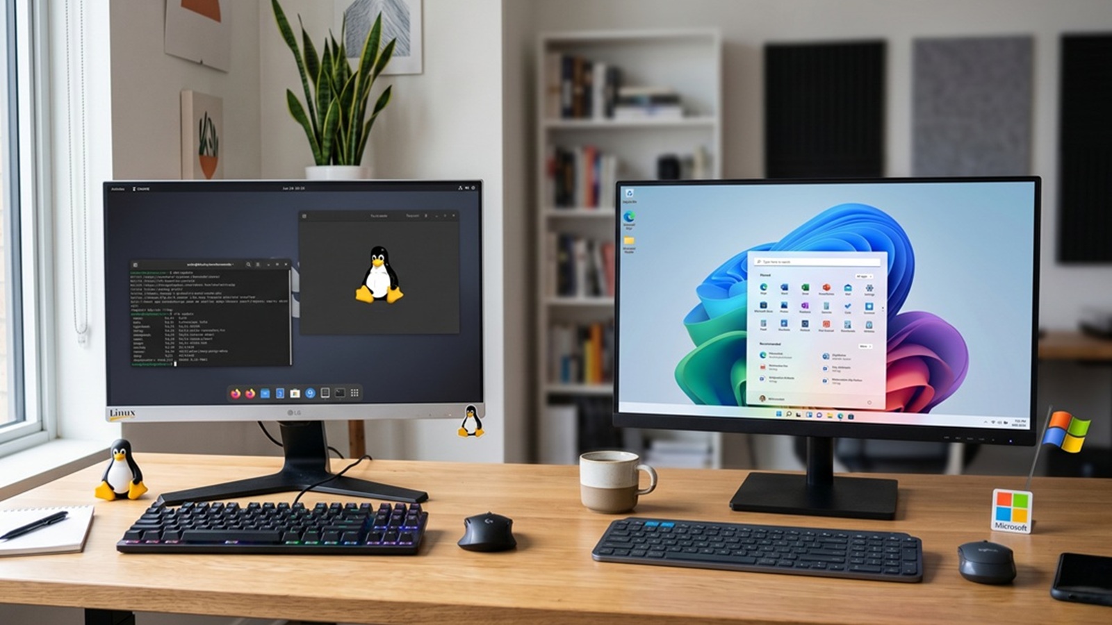 Komputery z Windows mają wiele atutów, jednak część funkcji z Linuxa z pewnością by się na nich przydała. Fot. HotGear.