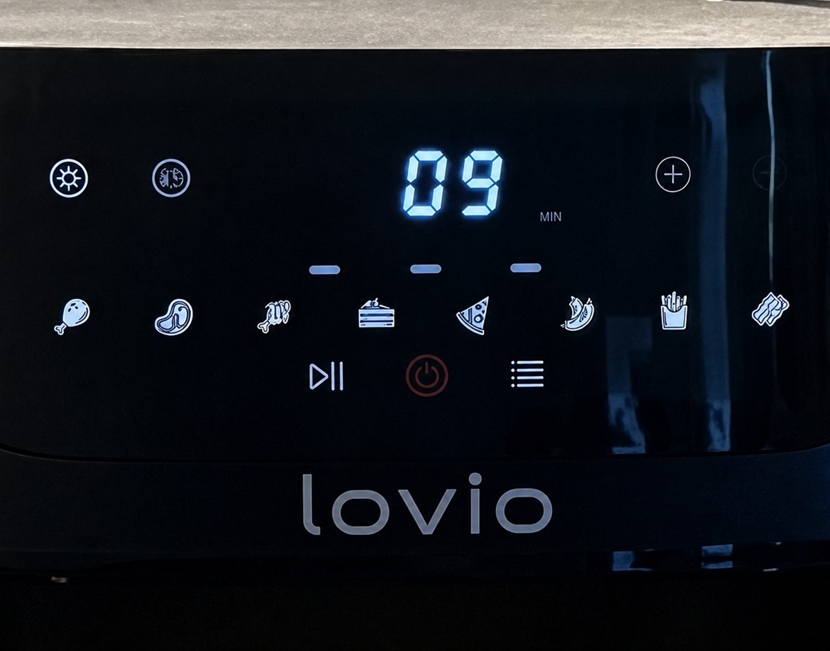 Wyświetlacz frytkownicy LOVIO PureFry XL Smart.