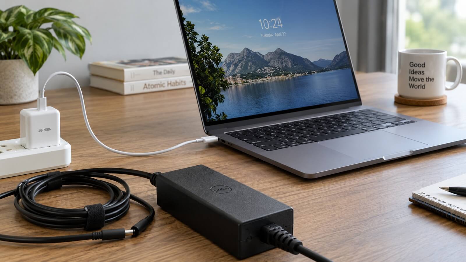 Ładowanie laptopa przez gniazdo USB-C jest zwykle bezpieczne, ale może nie być odpowiednio wydajne. Fot. HotGear.